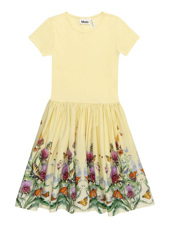 Molo Molo Рокля 'Cissa'  светложълто / зелено / лилав / оранжево