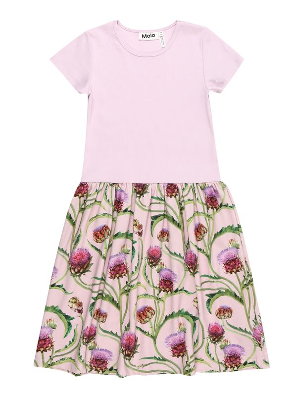 Molo Molo Рокля 'Cissa'  зелено / пастелнолилаво / светлолилаво / червено