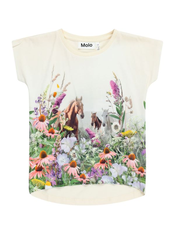 Molo Molo Тениска 'Ragnhilde'  кафяво / зелено / оранжево / бяло