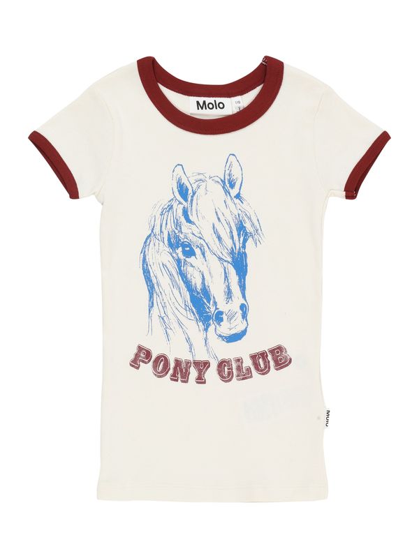 Molo Molo Тениска 'Rhiannon'  синьо / тъмночервено / естествено бяло