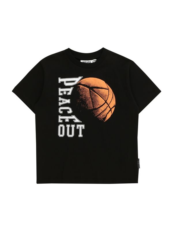 Molo Molo Тениска 'Riley'  оранжево / черно / бяло