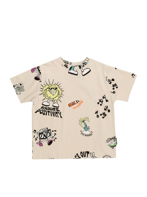 Molo Molo Тениска 'Rodney'  бежово / жълто / черно / бяло