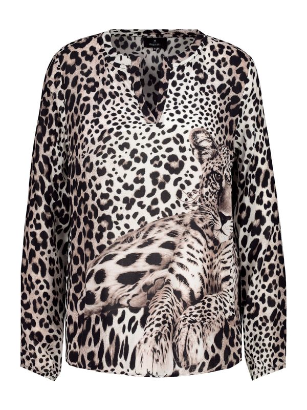 monari monari Блуза  камел / екрю / черно