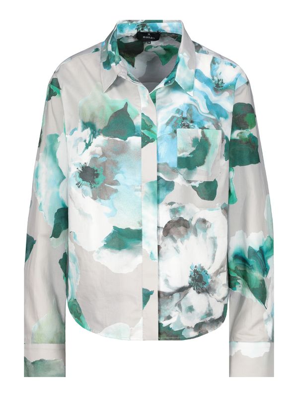 monari monari Блуза  светлосиньо / сиво / мента / тъмнозелено