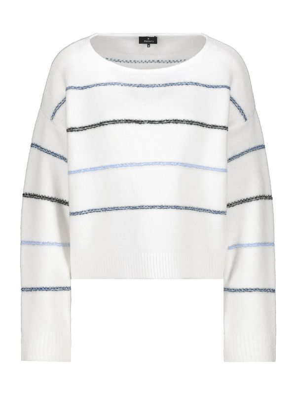 monari monari Пуловер  синьо / бяло / яйчена черупка