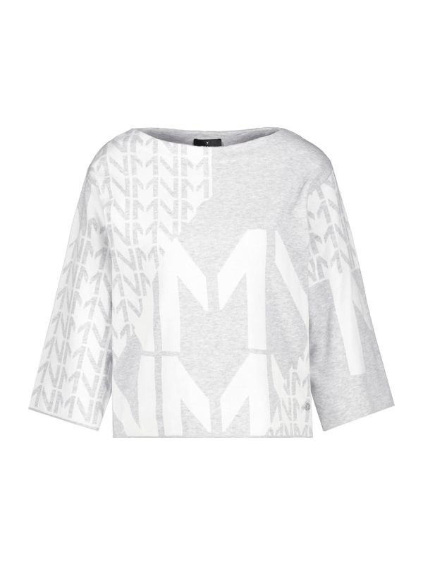 monari monari Пуловер  сив меланж / мръсно бяло