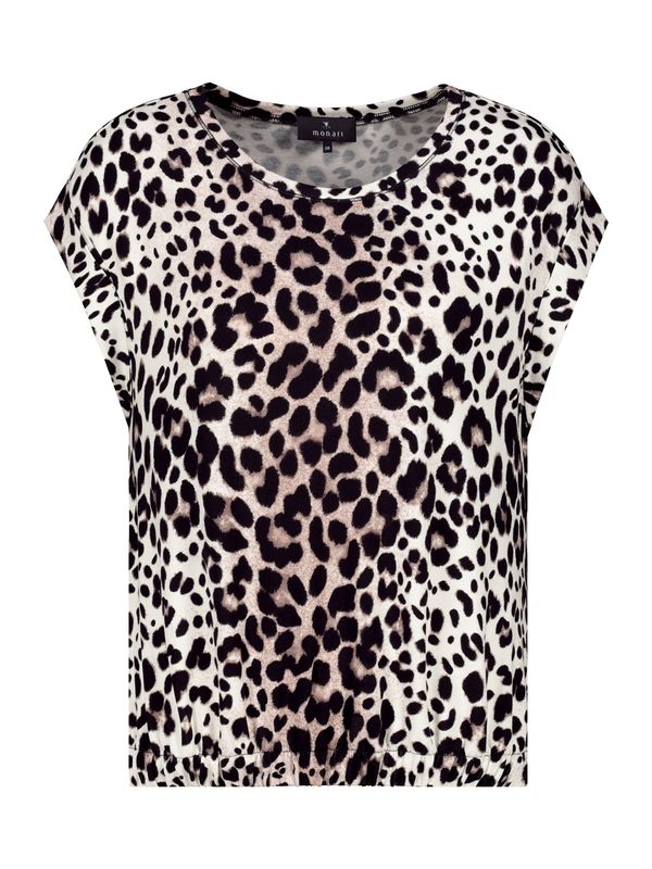 monari monari Тениска  камел / екрю / черно