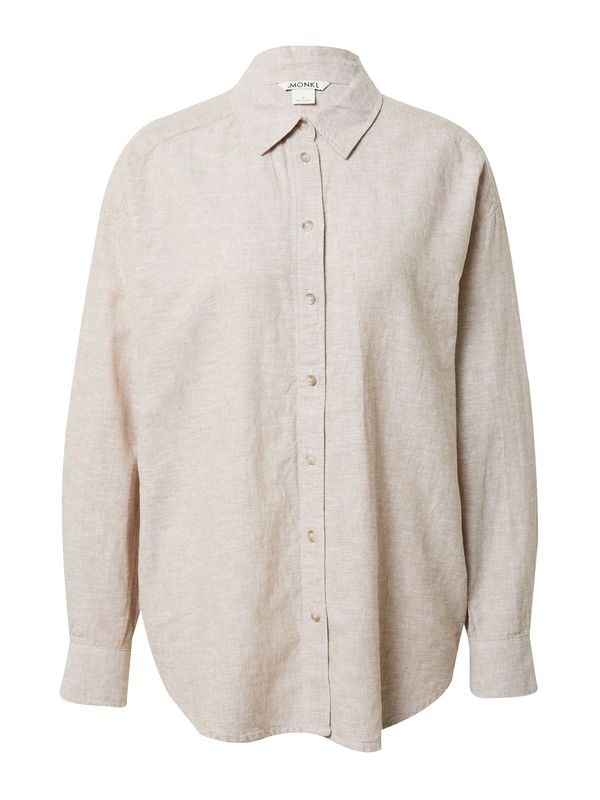 Monki Monki Блуза  бежово меланж