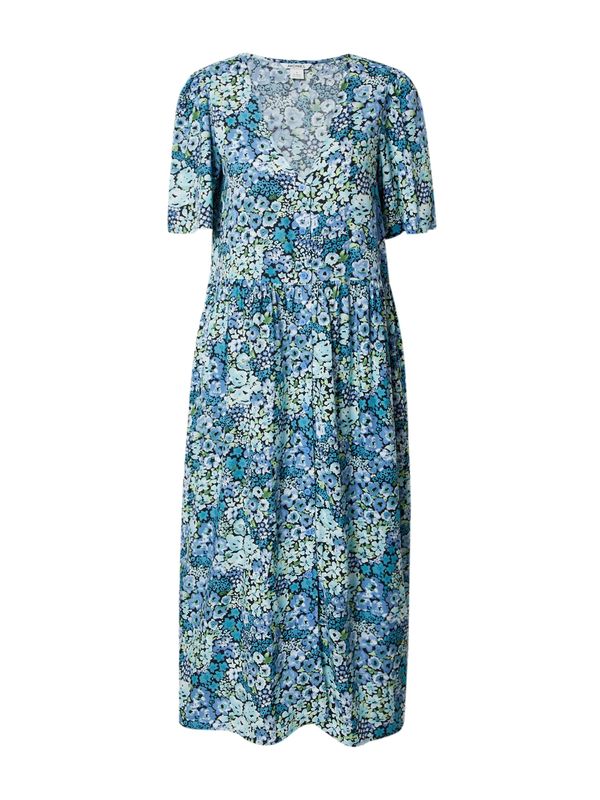 Monki Monki Лятна рокля  синьо / нейви синьо / зелено / бяло