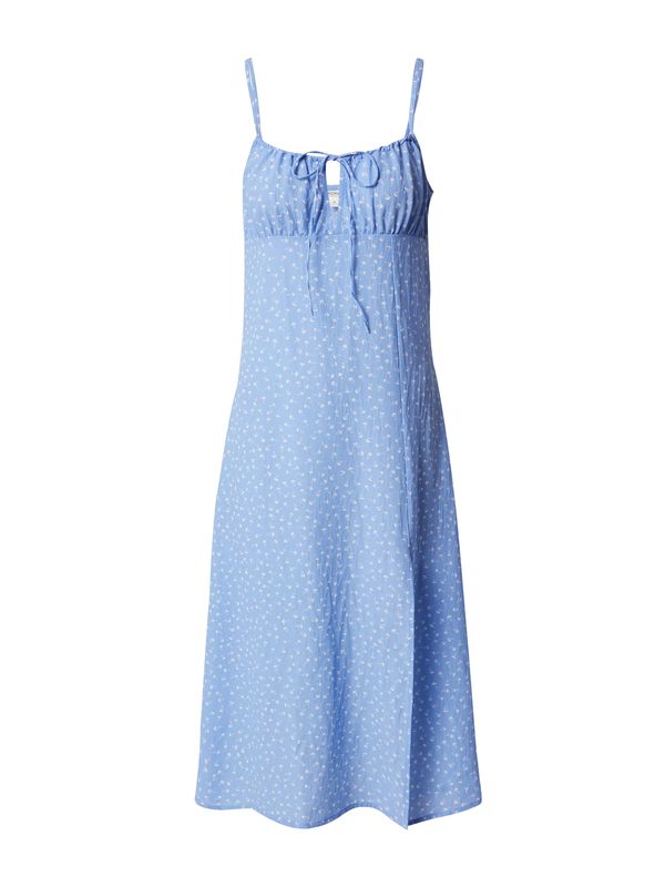 Monki Monki Лятна рокля  светлосиньо / бяло