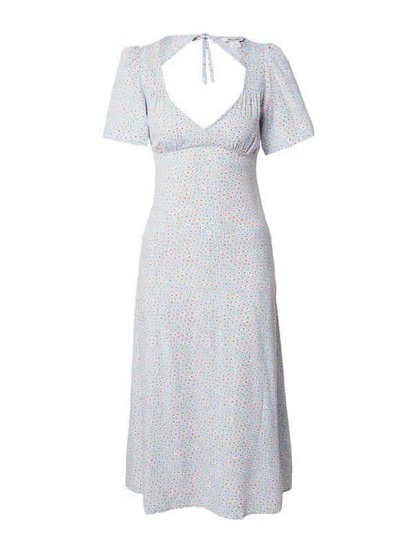 Monki Monki Лятна рокля  тюркоазен / тъмнооранжево / бяло