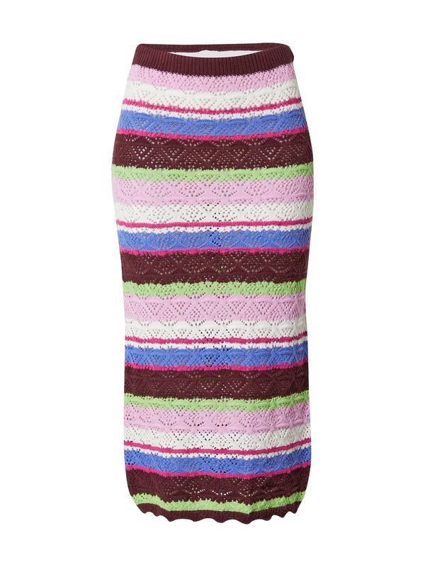 Monki Monki Пола  небесносиньо / светлозелено / къпина / магента / бяло