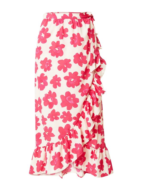 Monki Monki Пола  розово / малина / бяло