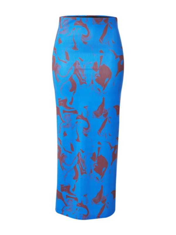 Monki Monki Пола  синьо / кафяво