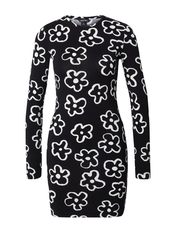 Monki Monki Рокля  черно / бяло