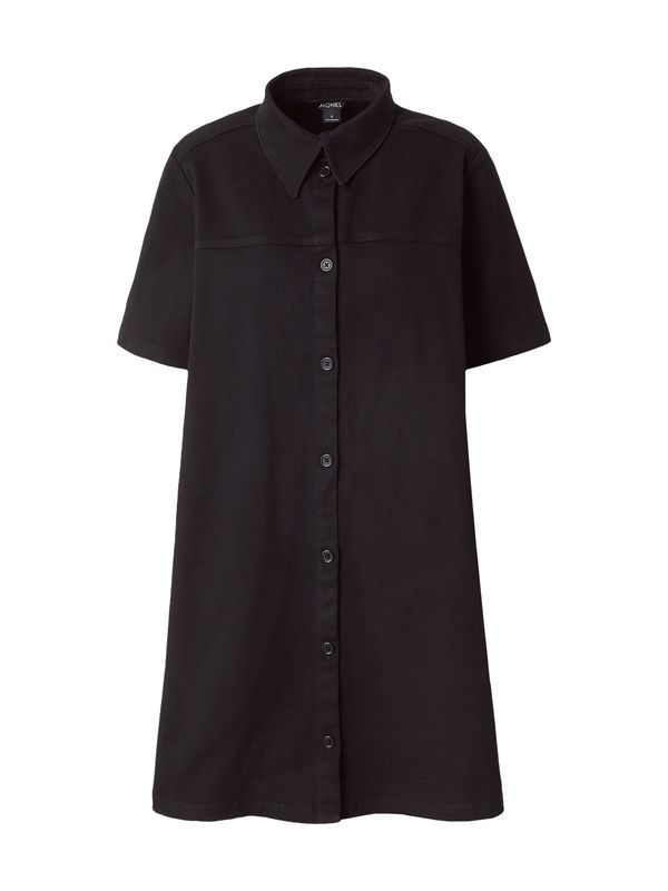 Monki Monki Рокля тип риза  черно
