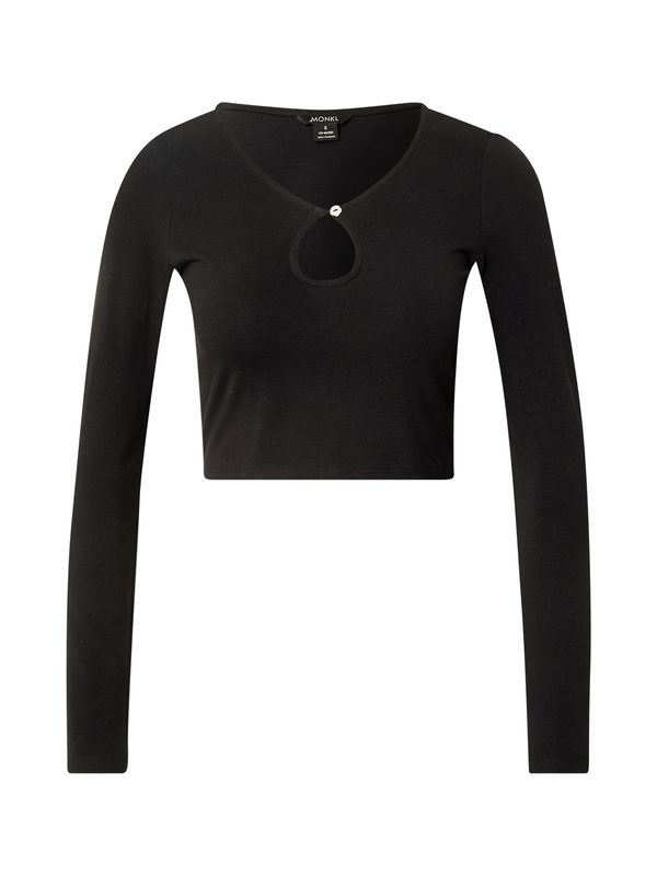 Monki Monki Тениска  черно