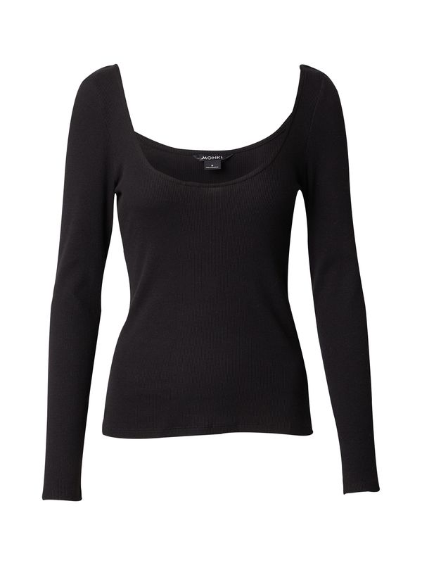 Monki Monki Тениска  черно