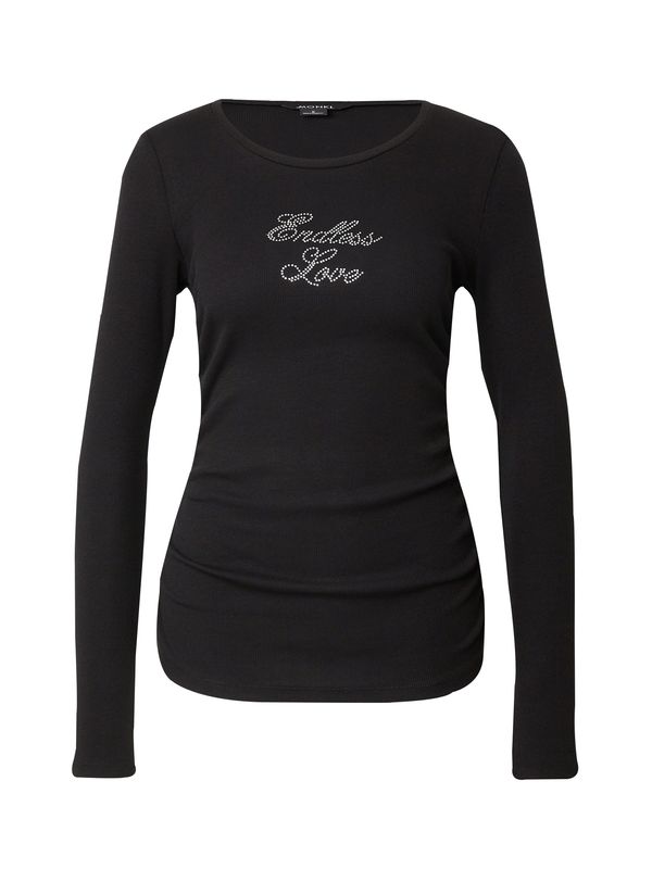 Monki Monki Тениска  черно / бяло