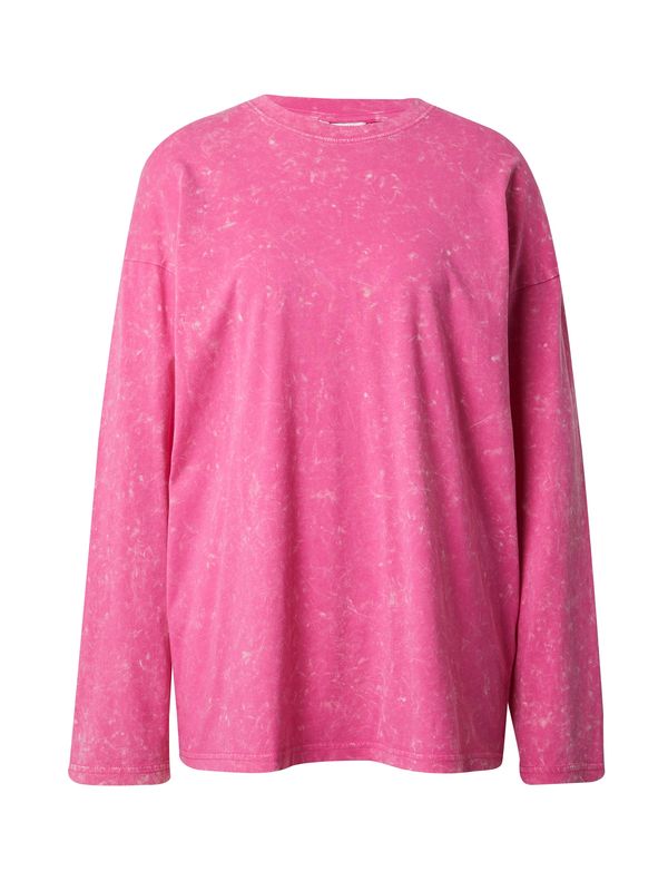 Monki Monki Тениска 'Christel'  светлорозово / бяло