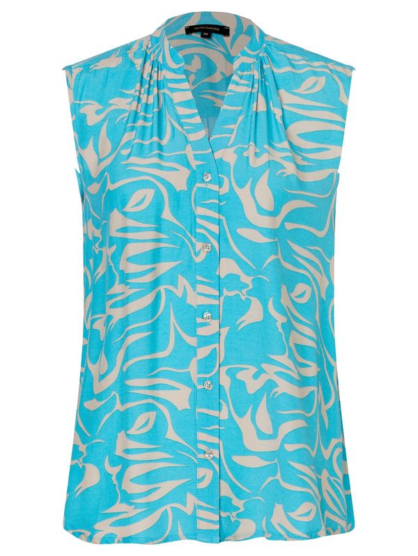 MORE & MORE MORE & MORE Блуза  бежово / лазурно синьо