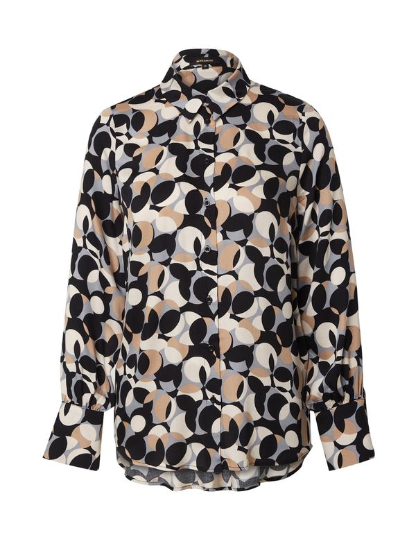 MORE & MORE MORE & MORE Блуза  бежово / светлокафяво / сиво / черно