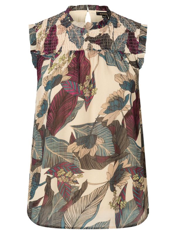 MORE & MORE MORE & MORE Блуза  бежово / светлокафяво / тъмнозелено / бордо