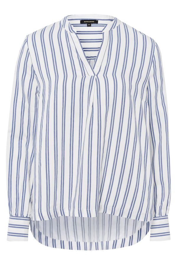 MORE & MORE MORE & MORE Блуза  гълъбово синьо / бяло