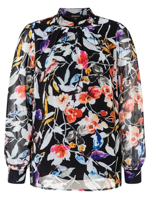 MORE & MORE MORE & MORE Блуза  лилав / тъмнооранжево / черно / мръсно бяло