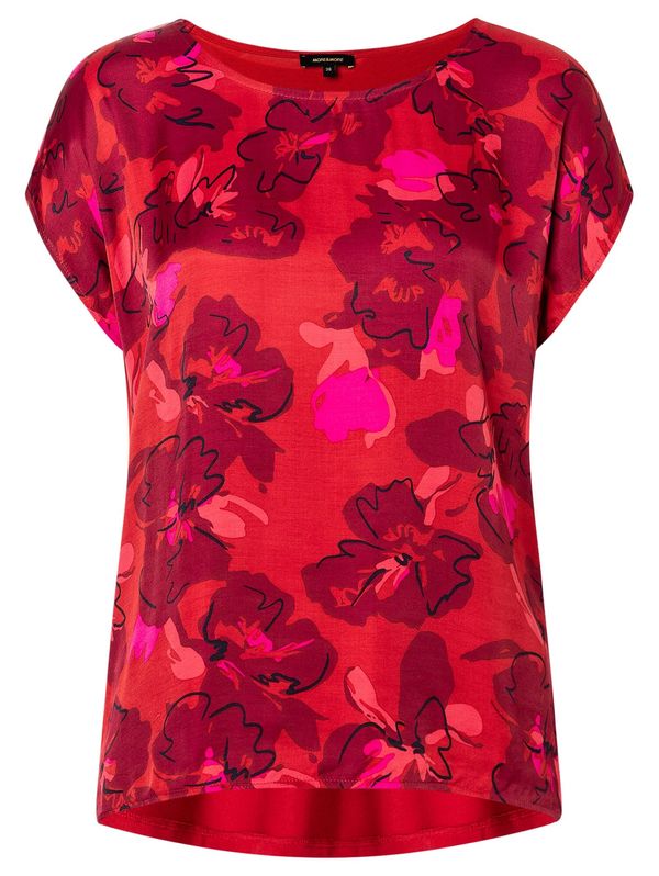 MORE & MORE MORE & MORE Блуза  розово / червено / черно