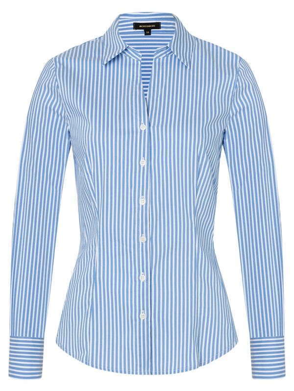 MORE & MORE MORE & MORE Блуза  синьо / бяло