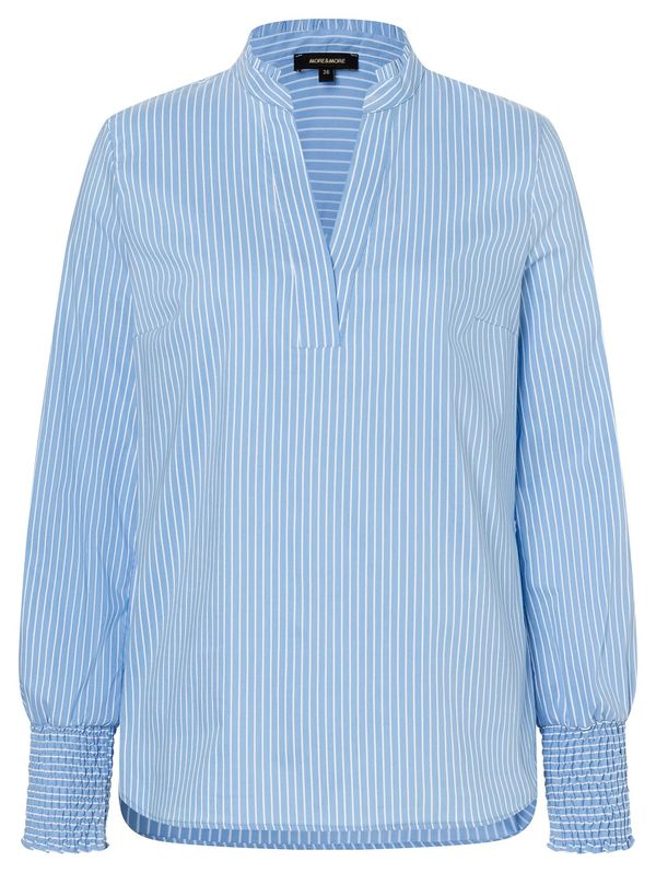 MORE & MORE MORE & MORE Блуза  светлосиньо / бяло
