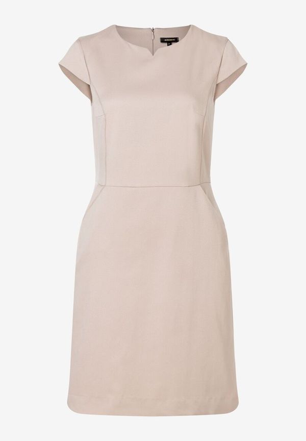 MORE & MORE MORE & MORE Рокля с права кройка  камел