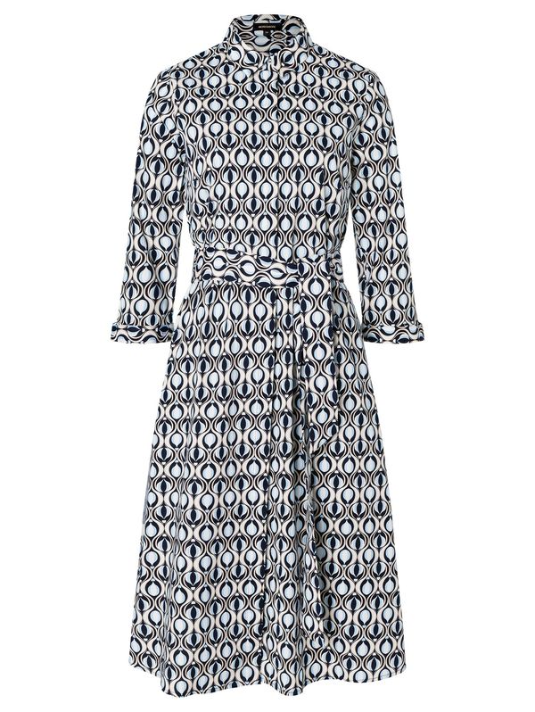 MORE & MORE MORE & MORE Рокля тип риза  бежово / нощно синьо / светлосиньо / бяло