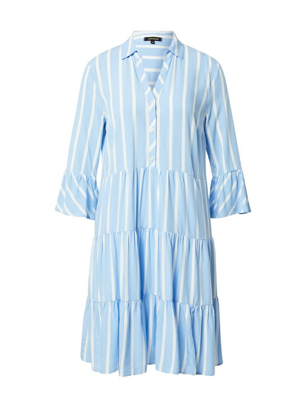 MORE & MORE MORE & MORE Рокля тип риза  синьо / бяло