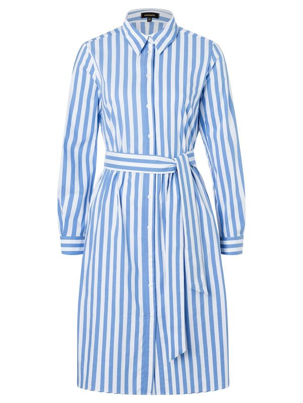 MORE & MORE MORE & MORE Рокля тип риза  синьо / бяло
