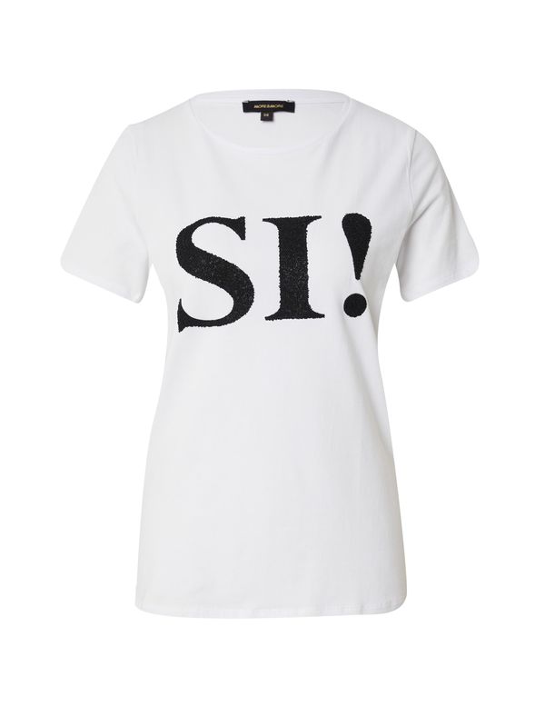 MORE & MORE MORE & MORE Тениска  черно / бяло