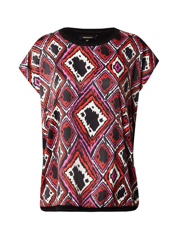 MORE & MORE MORE & MORE Тениска  фуксия / огнено червено / черно / бяло