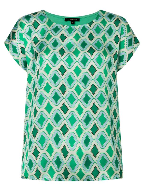 MORE & MORE MORE & MORE Тениска  кремаво / небесносиньо / зелено / черно