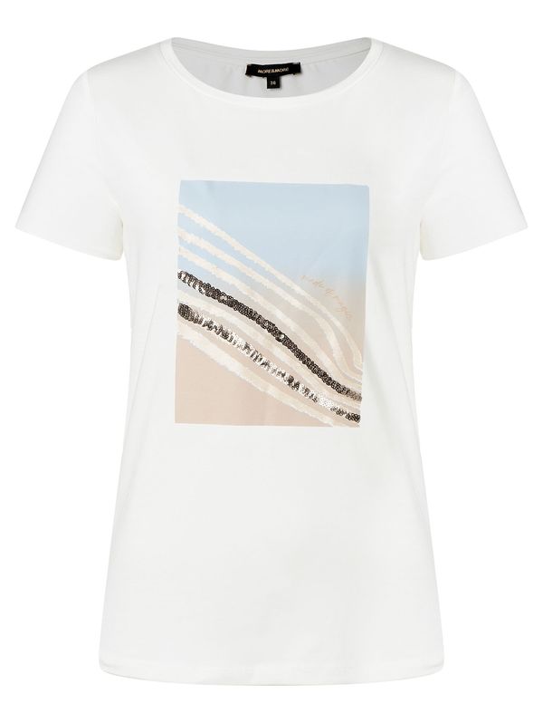 MORE & MORE MORE & MORE Тениска 'Made of Magic'  светлосиньо / злато / пудра / бяло