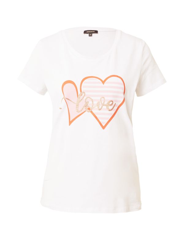 MORE & MORE MORE & MORE Тениска  злато / оранжево / бледорозово / бяло