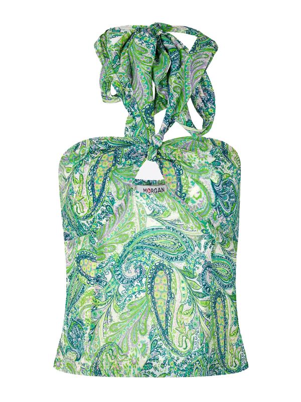 Morgan Morgan Блуза 'OEDEN'  синьо / светлозелено / светлолилаво / бяло