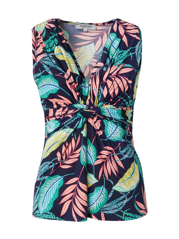 Morgan Morgan Блуза  синьо / нейви синьо / нефритено зелено / бледорозово