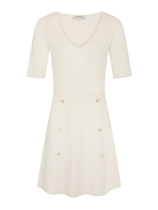 Morgan Morgan Плетена рокля  слонова кост