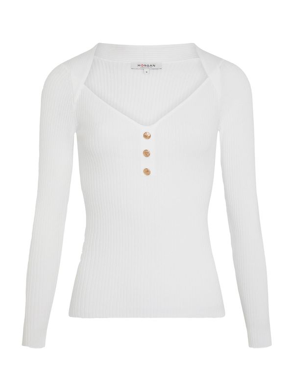 Morgan Morgan Пуловер  слонова кост / злато
