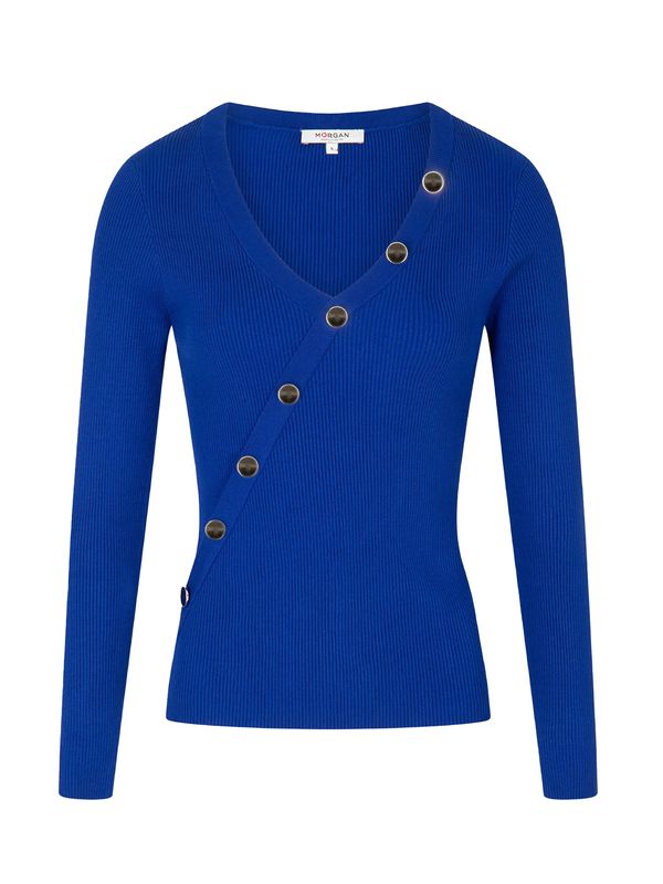Morgan Morgan Пуловер  ултрамарин синьо / сребърно