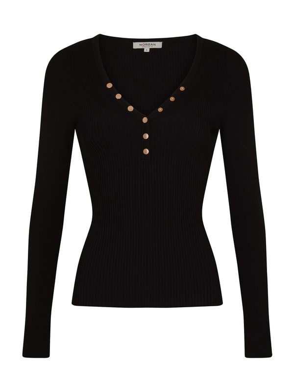 Morgan Morgan Пуловер  злато / черно