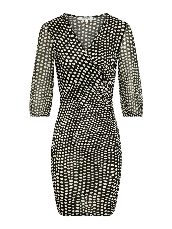 Morgan Morgan Рокля  черно / естествено бяло
