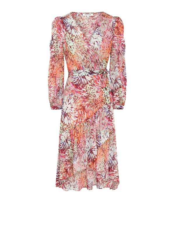 Morgan Morgan Рокля  синьо / оранжево / бледорозово / бяло