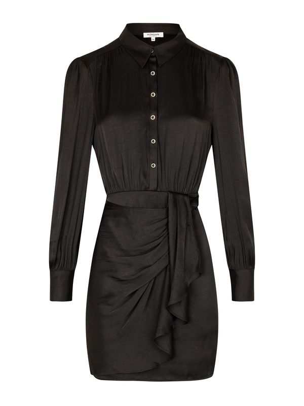Morgan Morgan Рокля тип риза  черно